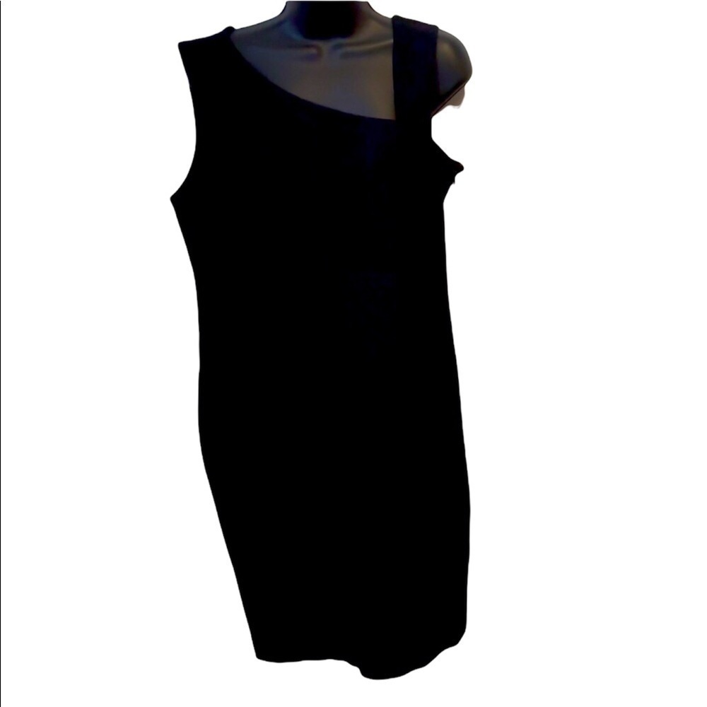 2/$20 Katherine Barclay Bodycon Sleeveless Black Dress Large LBD